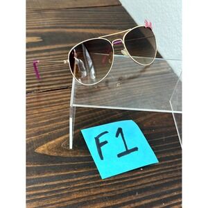 Disney Womens Arista Gold Minnie Mouse Sunglasses Aviator Pink Bow